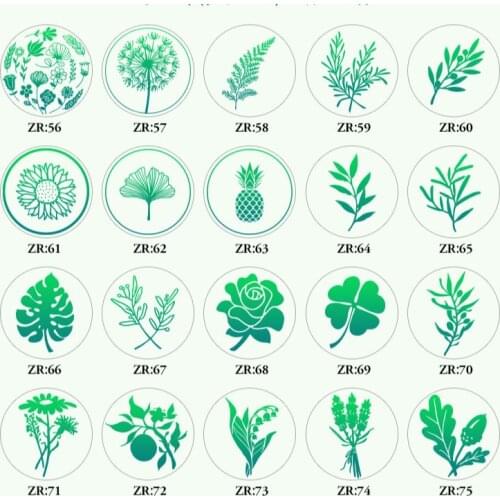 2021 Plant Seal Flower Seal Wax Seal Stamp Retro Antique Sealing Wax Scrapbooking Stamps Head Wedding Decorative Invitation