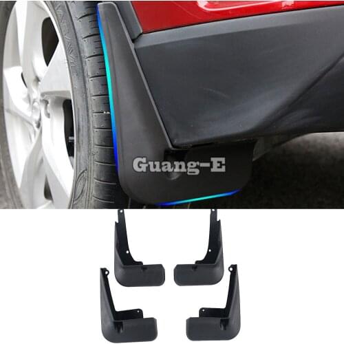 For TOYOTA C-HR CHR 2017 2018 2019 2020 Car Sticker Plastic Fender Soft Mudguard Protection Flap Splash Mud Guard Frame 4pcs