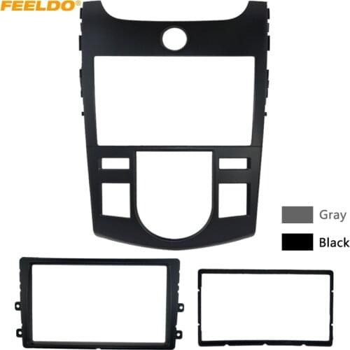 FEELDO Car Stereo Radio Fascia Panel Frame Trim Dash Face Plate Installation Kit For KIA Cerato(09-12)/Forte(09-12)/Naza Forte