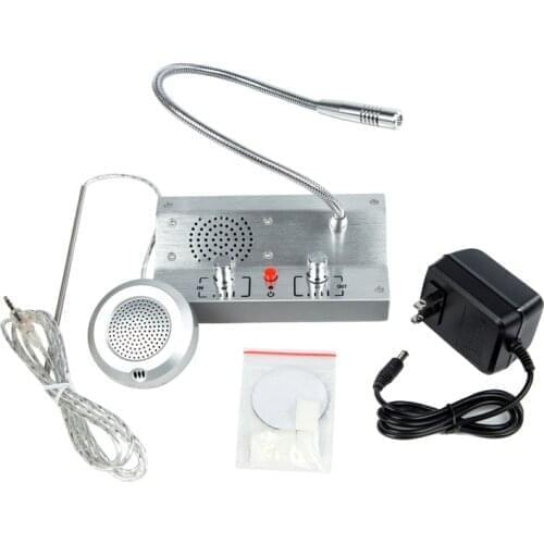 Bank counter window intercom system dual-way intercommunication intercom speaker for glass window