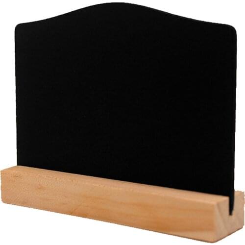 Bar Table Wooden Base Erasable Home Coffee House Decorative Chalkboard Double Side Display Store Mini Blackboard Sign Party