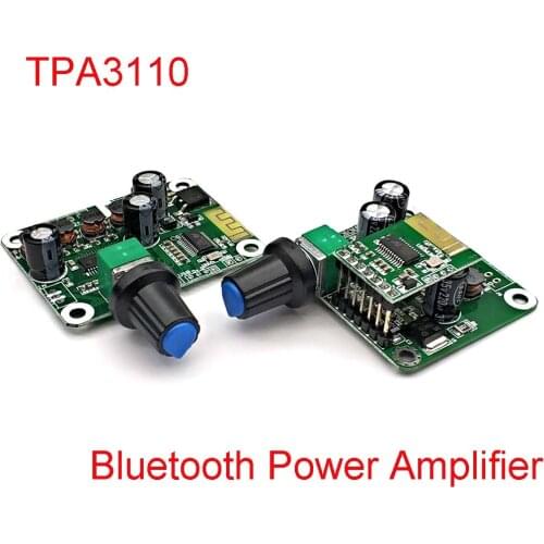 Bluetooth 4.2 TPA3110 15w+15W Digital Stereo Audio Power Amplifier Board Module 12V-24V Car for USB Speaker Portable Speaker