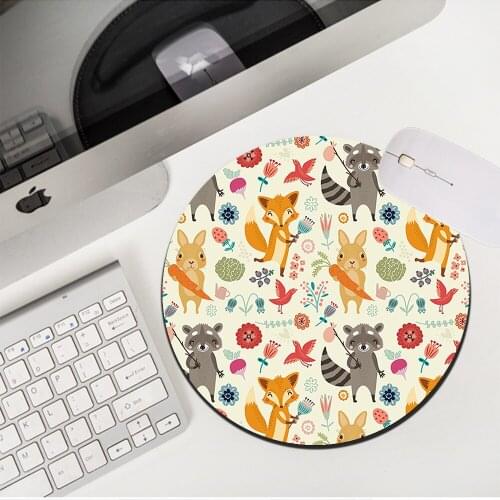 MRGLZY Drop Shipping Rabbit Pattern Small Mouse Pad Genshin Impact Kawaii MousePad DeskMat Non-slip Rubber PC Gaming Accessories