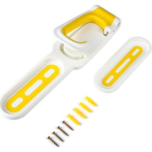 Mountain Wall Mount Bicycle Storage Rack ABS Hanging Shelf for Mountain Bike 18cm*6.5CM Stand Steel 360 Degree Rotation Hook