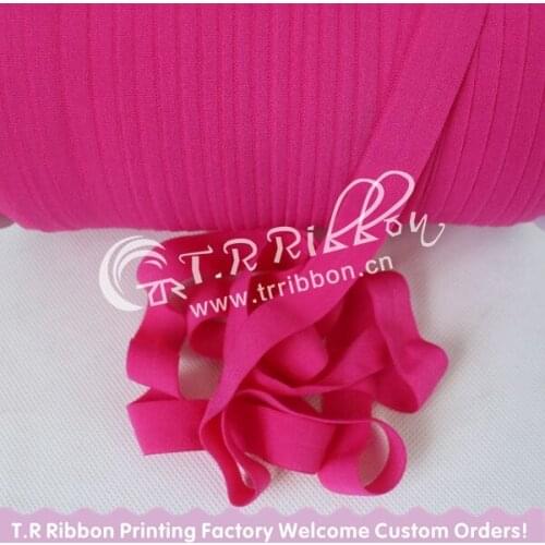 New come!!matt foe elastic wholesale 5/8" elastic ribbon 50yards per color #187 Azalea High quality