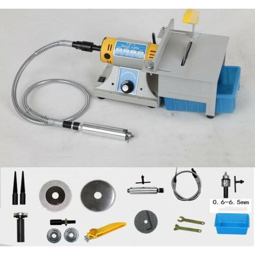 TM-2 220V 350W Jewellery Polishing Machine Bench Lathe Polisher Machine Desktop Grinding machine Carving Making Tool Set