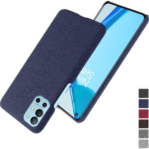 Cloth Texture Fit Case On The For OnePlus 9R Coque Luxury Febric Antiskid Cover For One Plus 9 R 1+9R 5G 6.55" 2021 Capa Funda