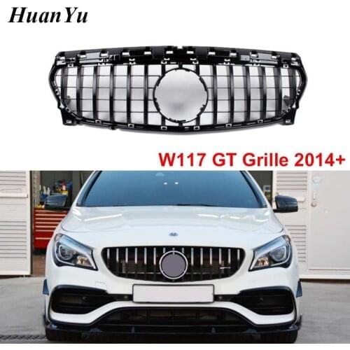 Universal Front Bumper GT Grille for Mercedes-Benz CLA Class W117 Prefacelift and Facelift Replacement Racing Grill 2014