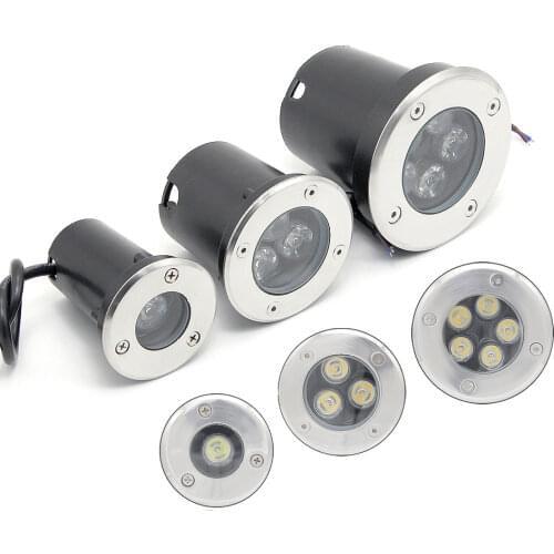 High Power LED Underground Light IP68 Waterproof AC 85-265V Outdoor Buried Lamp for Garden Path Floor Yard Landscape