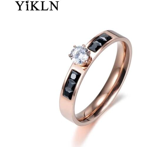 YiKLN Rings With Cubic Zirkonia For Women