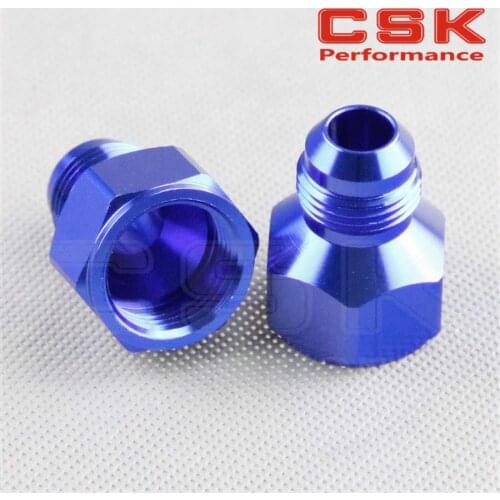 2PCS 10AN AN10 FEMALE to AN8 8AN MALE REDUCER EXPANDER HOSE FITTING ADAPTOR BLUE