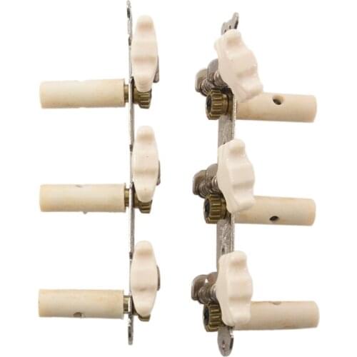 2X Classic Guitar String Tuning Pegs Tuners White Machine Heads Keys 1 Pair
