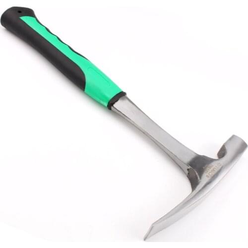 340mm Prospecting Hammer An Integrated Exploration Hammers High Carbon Steel Flat-headed Escape Hammer Masonry Tools