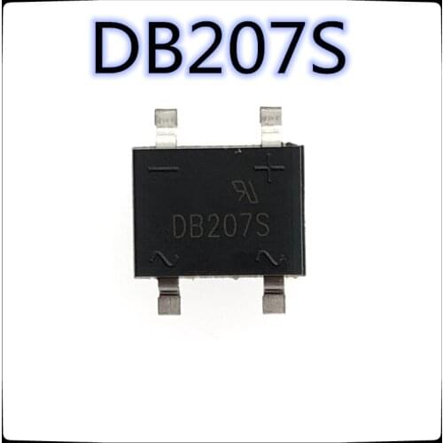 50PCS-200PCS) DB207S SOP-4 B207S SOP4 B207S Rectifier bridge stack 2A/1000V New and original