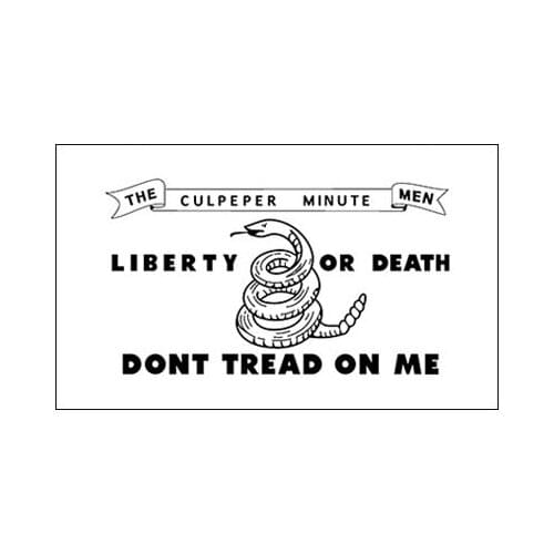 90x150 CM Culpeper Minute Men Liberty or Death Flags