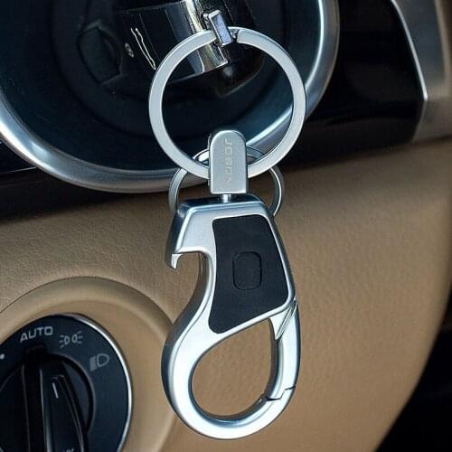 Car Styling Car Key Chain Metal Key Rings for Seat Leon Rover 400 Renault Captur Key Holder LED Light Bottle opener Accessories