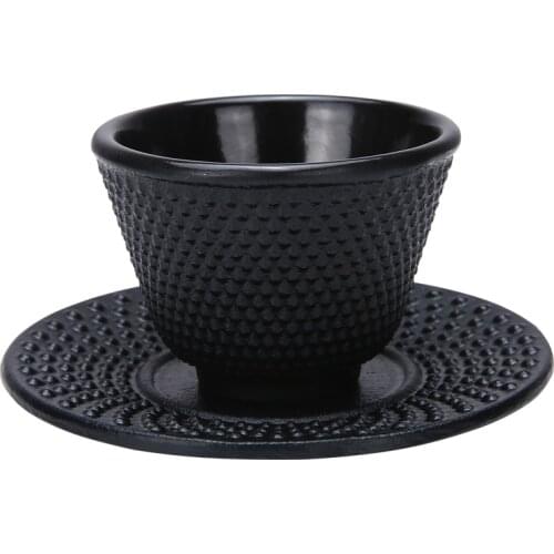Cast Iron Teacups Set Tea Cups Drinkware Chinese Handmade Kung Fu Coffee Tools Health Care Polka Dot Iron Cup Iron Pot Retro Cup