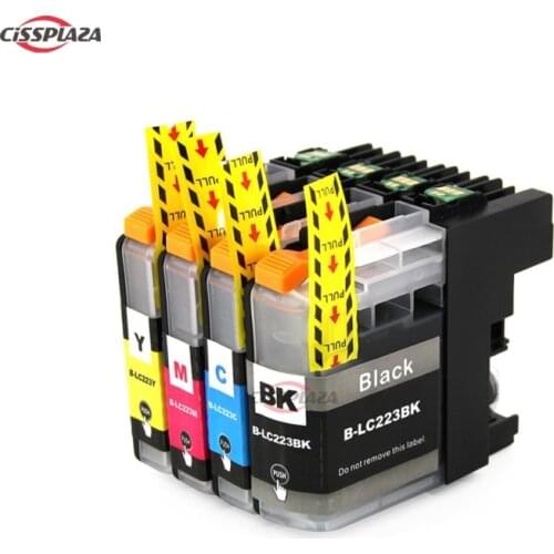 CISSPLAZA 4colors LC223 LC221 Compatible Ink Cartridge For Brother MFC-J4420DW/J4620DW/J4625DWJ480DW/J680DW/J880DW Printer