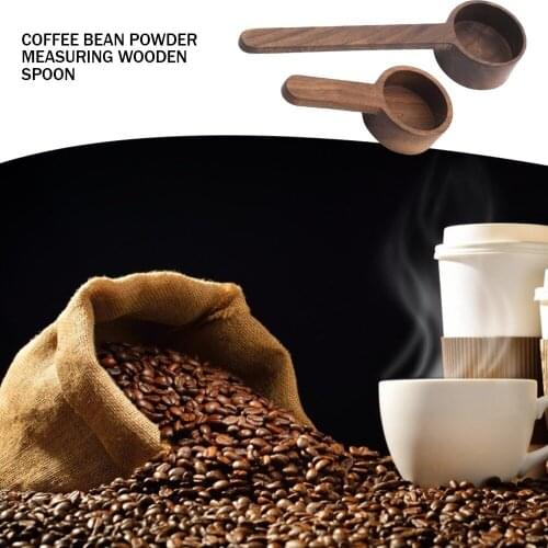 Walnut Wooden Measuring Spoon Scoop Coffee Beans Bar Kitchen Home Baking Tool Measuring Cup Measuring Tools For Kitchen