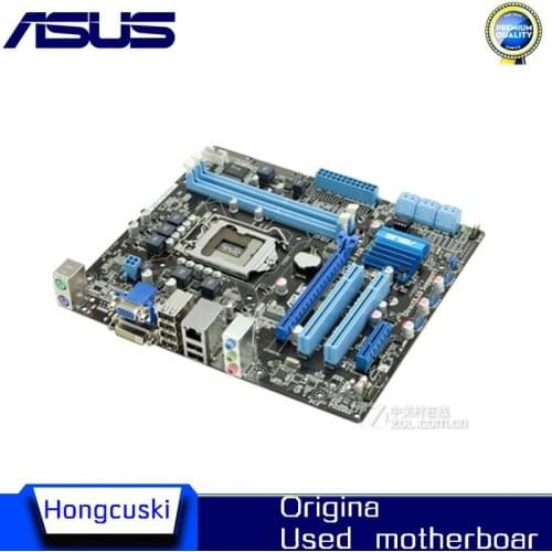 For ASUS P7H55-M PLUS original motherboard DDR3 LGA 1156 Support I3 I5 X3440 VGA HDMI H55 uATX H55M-S2 H55-UD3H P7H55