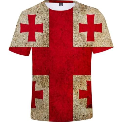 3D Print National Flag England Portugal Canada Germany Russia USA T Shirt Men Women Lovely 3D tshirt T-Shirt Fashion T Shirts