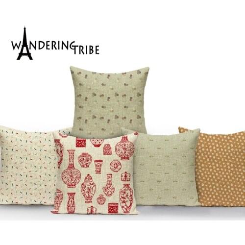 Geometric Patterns Pillow Cases Retro Style Cushion Cover Decorative Pillows for Bed Throw Pillow Covers Home Decor Sierkussens