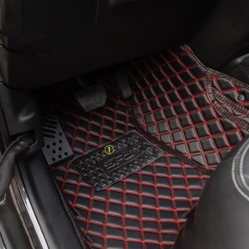 Car interior special modified decorative pieces all surrounded by silk ring leather mat carpet For JEEP Wrangler JL 2018 2019