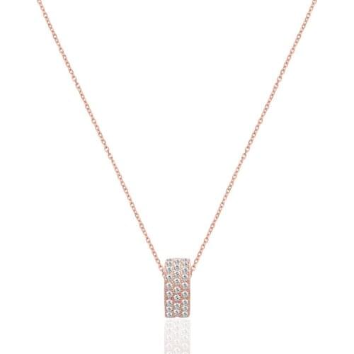 Silver Chain Last Cubic Zirconia Ring Necklace, best present options for Your Loved Ones