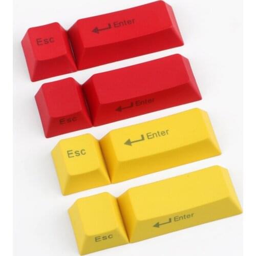 PBT red yellow ESC enter supplement key cap OEM original height mechanical keyboard key cap