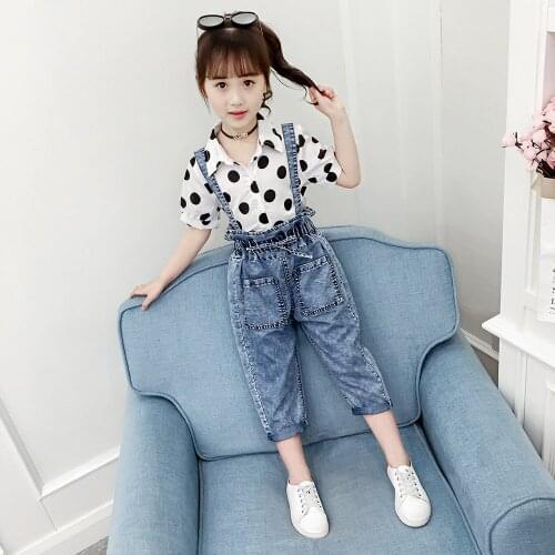 2020 Spring Toddler Girl Clothes Outfits Set New Fashion Kids Clothing Suit Set for Girls Blouse + Jumpsuit 2PCS Clothing Set