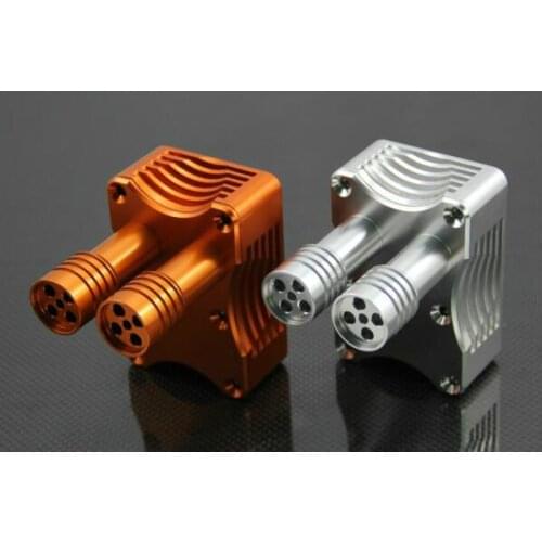 Metal GR Box Integration Exhaust Rer Box Fit for 1/5 GTB Racing HPI ROVAN ROFUN KM BAJA 5B 5T 5SC