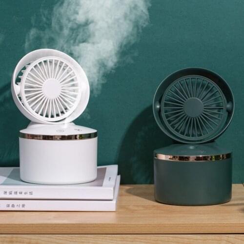 Mini Wireless USB Rechargeable Fan Mist Spray Fan Home Office Cooling Supplies Adjustable Handheld Personal Mini Fan