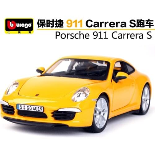 Bburago 1:24 Porsche 911 CarreraS Sports Car Diecast Model Car Toy New In Box Free Shipping 21065