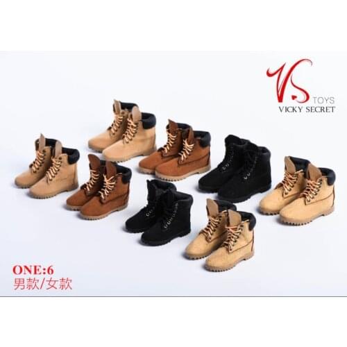 1/6 Scale Male Hiking Boots Mens Shoes for 12 Inches Action Figure Soldier OB Doll Hollow Inside