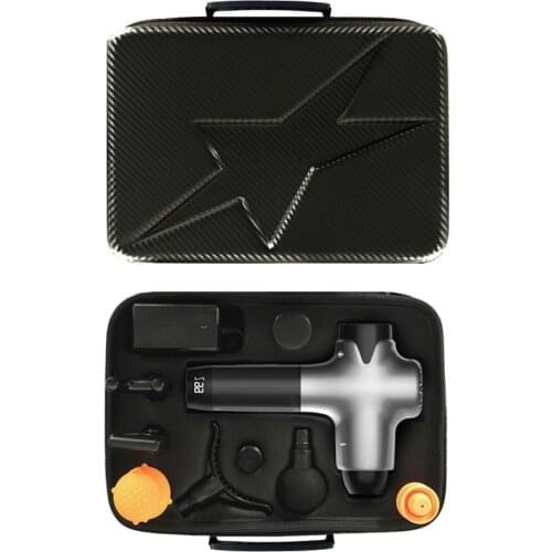 Deep Tissue Muscle Massage Gun High Profile LCD Display 4800 mAh 8 Heads Therapy Body Massager Recovery Relax Fitness Relif