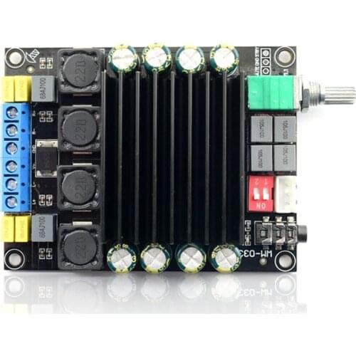 Digital Power Amplifier Board 100W*2 TDA7498 Audio Amp 2.0 Class D Stereo Car Dual Channe Finished Board DC12-36V