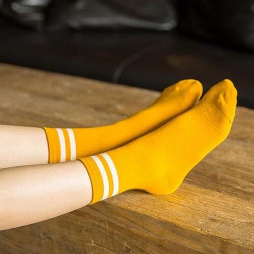 Casual Striped Women Sock Soft Cotton StripedSoft Striped Crew Socks Casual Sports Short Socks Girls Gifts