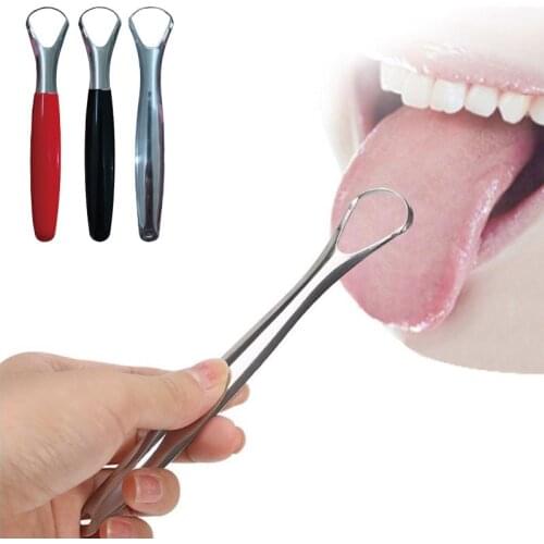 1Pcs Stainless Steel Tongue Scraper Cleaner Bad Breath To Fresh Breath Toothbrushes Dental Cleaning Health Oral Hygiene Tool