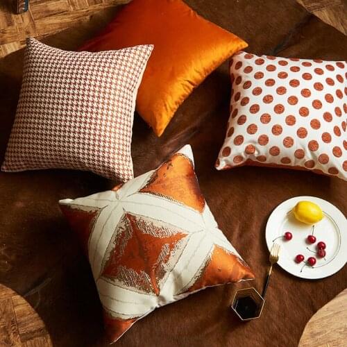 Dot hug pillowcase European style sofa pillow square cushion cover household hug pillowcase without core pillow case