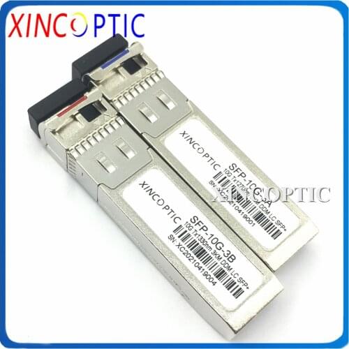 Strong Compatibility Fiber Optic Equipment 10G/s BIDI SFP+ 3/10/20/40/60KM Tx1270/Rx1330nm DDM 10G WDM LC Transceiver Module