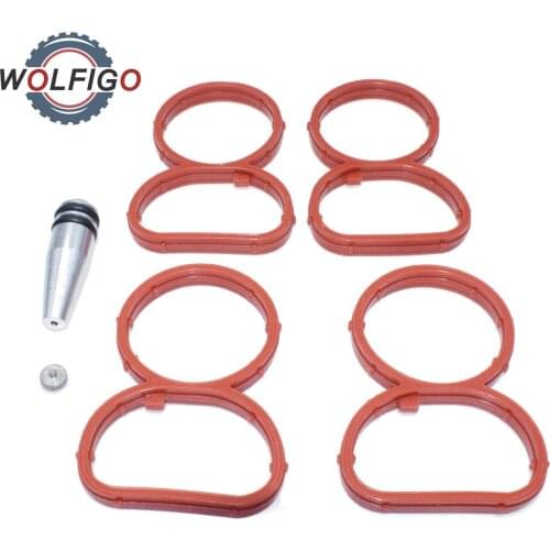 WOLFIGO Intake Manifold Swirl Flaps Plug Blank Removal Gasket Stopper Seal for BMW 2.0 N47 Diesel 11617801438 11618507239