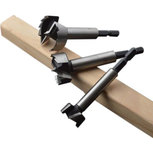 1pcs 10mm-55mm HSS Wood Drills Bit Cemented Carbide Cemented Carbide Cutter Wood Drilling