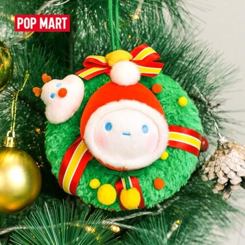 POP MART BOBO and COCO Christmas Wreath series Gift Kid Toy free shipping