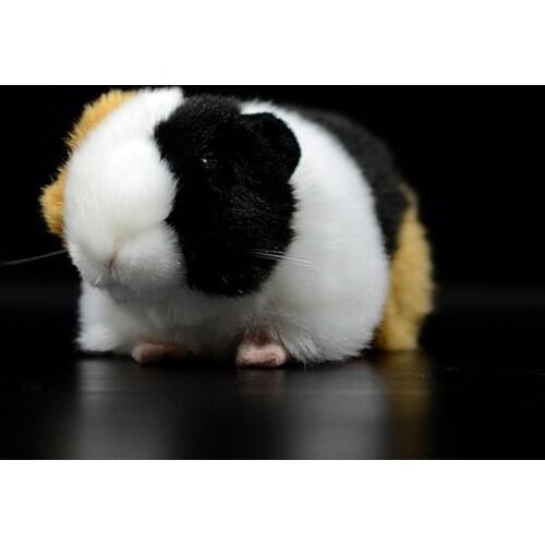 17cm Simulation Cute Yellow Guinea Pig Short-haired Soft Plush Toy Domesticated Guinea Pig Doll Cavia Porcellus Animal Kids Gift