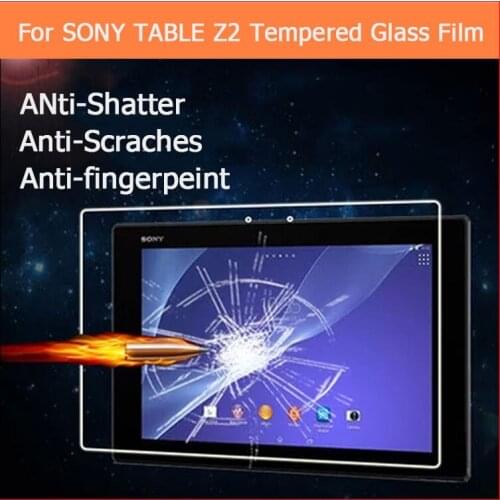 2.5D 0.3mm For Xperia Z2 Tablet Glass Screen Guard For Sony Xperia Z2 10.1'' tablet Tempered Glass Protector Protective Film