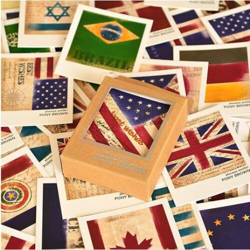 40pcs/pac Creative World Scenic Postcards Greeting Cards Background LOMO Cards for Photo Gift Greetings