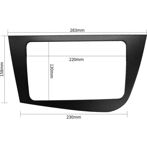 Kalaite 2 Din Car Radio Fasicas for Seat Leon 2005+ Multimedia Frame Audio Panel Dash Refitting Trim Kit