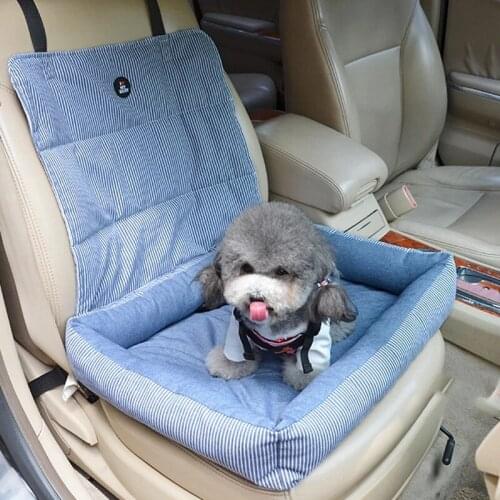 Dog Car Seat, Dog Booster Seats Carrier with Removable Cover&Safety Leash for Small and Medium Pets Cat