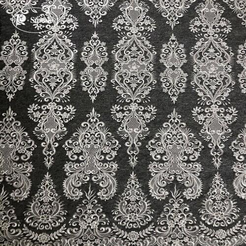 Off White Bridal Gown Lace Fabric DIY Wedding Dress Sewing Ccessories RS2927