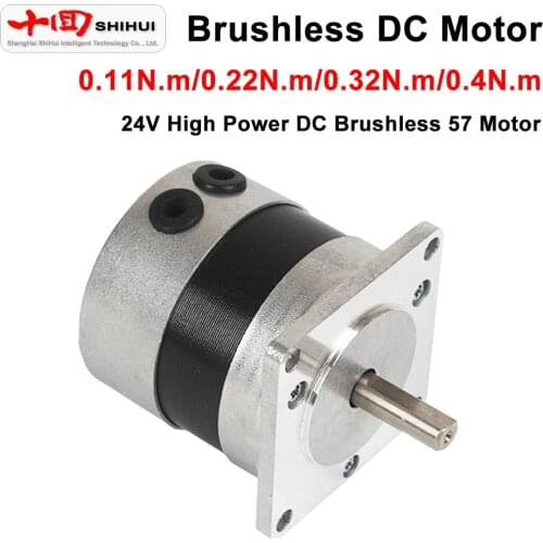 57BLF20/40/60/80 DC Brushless Motor 0.11N.m/0.22N.m/0.32N.m/0.4N.m High Power Miniature 24V DC Motor